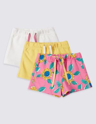 3 Pack Cotton Rich Shorts &#40;3 Months - 5 Years&#41;